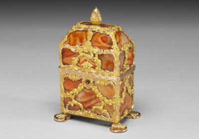 图片[2]-Gilt bronze personal accessory case with inlay of agate. Europe, 18th century.-China Archive